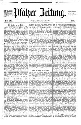 Pfälzer Zeitung Freitag 3. Dezember 1869