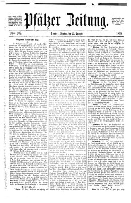Pfälzer Zeitung Montag 27. Dezember 1869