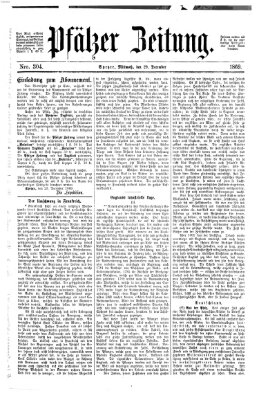 Pfälzer Zeitung Mittwoch 29. Dezember 1869