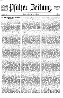 Pfälzer Zeitung Dienstag 4. Januar 1870