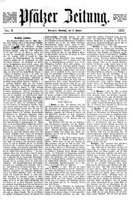 Pfälzer Zeitung Samstag 8. Januar 1870