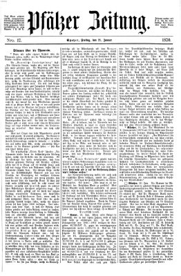 Pfälzer Zeitung Freitag 21. Januar 1870