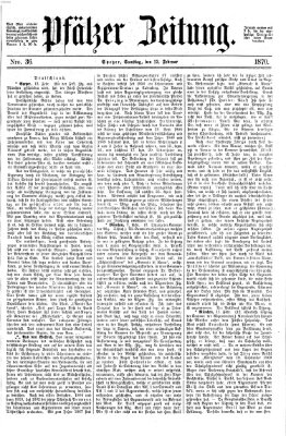 Pfälzer Zeitung Samstag 12. Februar 1870