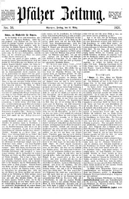 Pfälzer Zeitung Freitag 11. März 1870