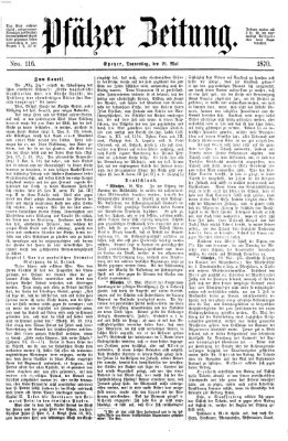 Pfälzer Zeitung Donnerstag 19. Mai 1870