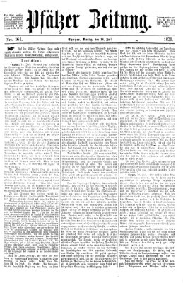 Pfälzer Zeitung Montag 18. Juli 1870