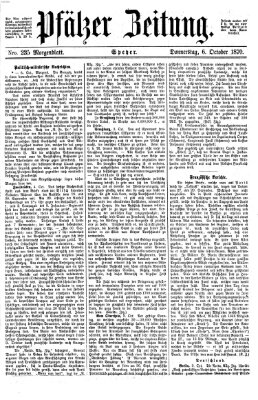 Pfälzer Zeitung Donnerstag 6. Oktober 1870