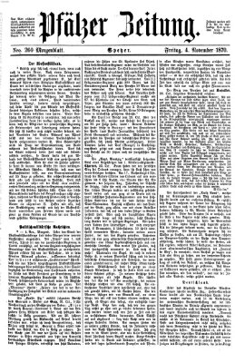 Pfälzer Zeitung Freitag 4. November 1870