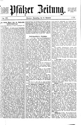 Pfälzer Zeitung Donnerstag 24. November 1870