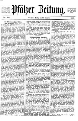 Pfälzer Zeitung Freitag 16. Dezember 1870