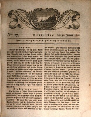 Regensburger Zeitung Donnerstag 31. Januar 1822