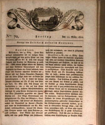 Regensburger Zeitung Freitag 22. März 1822