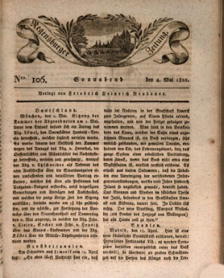 Regensburger Zeitung Samstag 4. Mai 1822