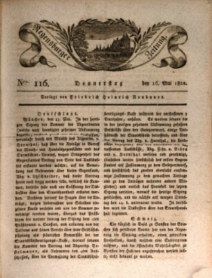 Regensburger Zeitung Donnerstag 16. Mai 1822