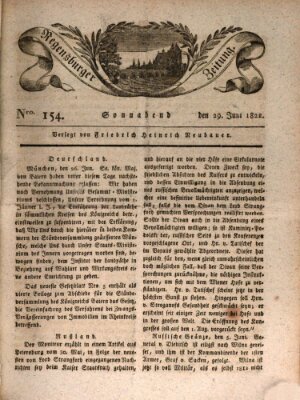 Regensburger Zeitung Samstag 29. Juni 1822