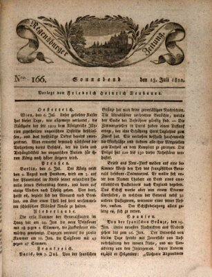 Regensburger Zeitung Samstag 13. Juli 1822