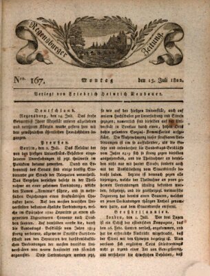 Regensburger Zeitung Montag 15. Juli 1822