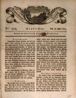 Regensburger Zeitung Donnerstag 18. Juli 1822