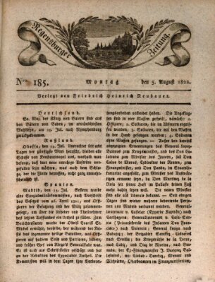 Regensburger Zeitung Montag 5. August 1822