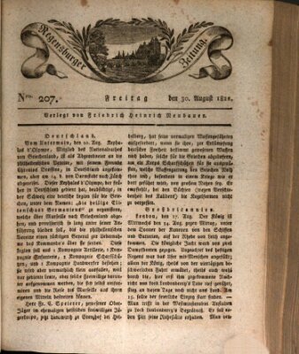 Regensburger Zeitung Freitag 30. August 1822