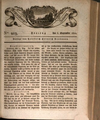 Regensburger Zeitung Freitag 6. September 1822