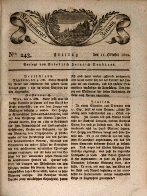 Regensburger Zeitung Freitag 11. Oktober 1822