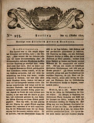 Regensburger Zeitung Freitag 25. Oktober 1822