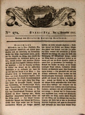 Regensburger Zeitung Donnerstag 14. November 1822