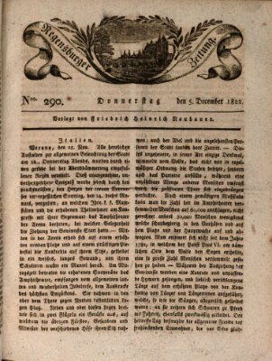 Regensburger Zeitung Donnerstag 5. Dezember 1822