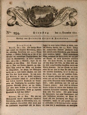 Regensburger Zeitung Dienstag 10. Dezember 1822