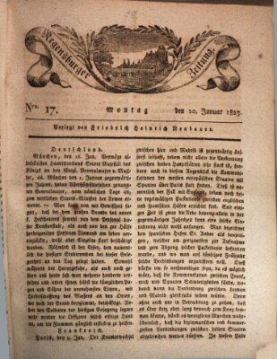 Regensburger Zeitung Montag 20. Januar 1823