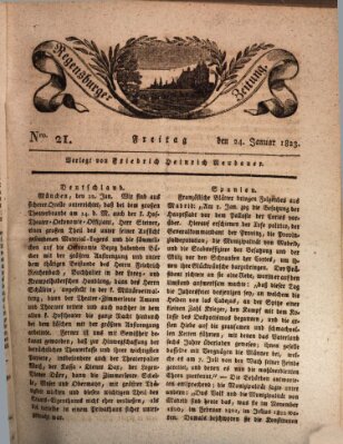 Regensburger Zeitung Freitag 24. Januar 1823