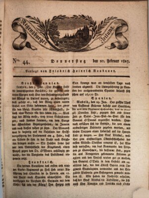 Regensburger Zeitung Donnerstag 20. Februar 1823