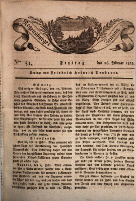 Regensburger Zeitung Freitag 28. Februar 1823