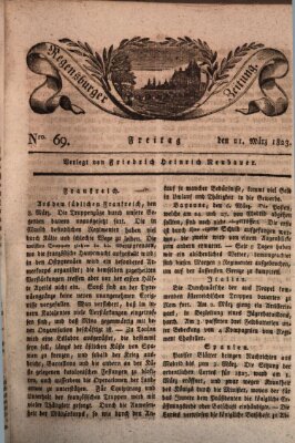 Regensburger Zeitung Freitag 21. März 1823