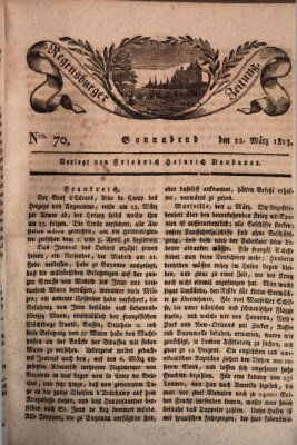 Regensburger Zeitung Samstag 22. März 1823