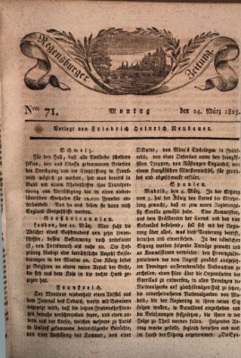 Regensburger Zeitung Montag 24. März 1823