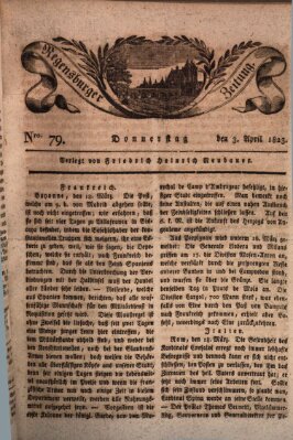 Regensburger Zeitung Donnerstag 3. April 1823