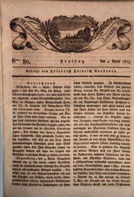 Regensburger Zeitung Freitag 4. April 1823