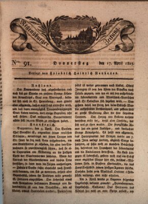 Regensburger Zeitung Donnerstag 17. April 1823