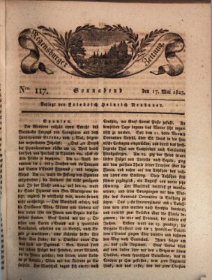 Regensburger Zeitung Samstag 17. Mai 1823