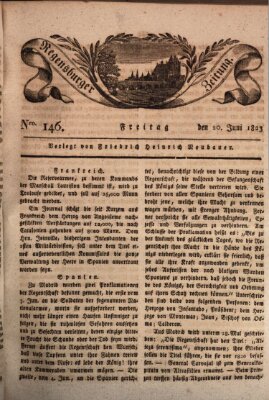 Regensburger Zeitung Freitag 20. Juni 1823