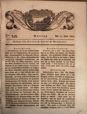 Regensburger Zeitung Montag 23. Juni 1823