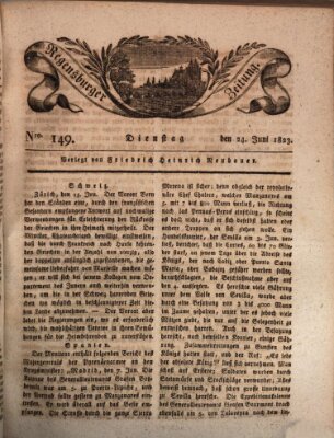 Regensburger Zeitung Dienstag 24. Juni 1823