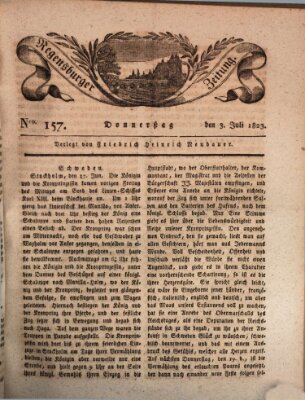 Regensburger Zeitung Donnerstag 3. Juli 1823