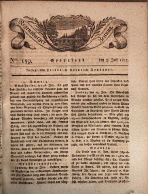 Regensburger Zeitung Samstag 5. Juli 1823