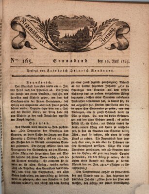 Regensburger Zeitung Samstag 12. Juli 1823