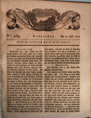 Regensburger Zeitung Donnerstag 17. Juli 1823