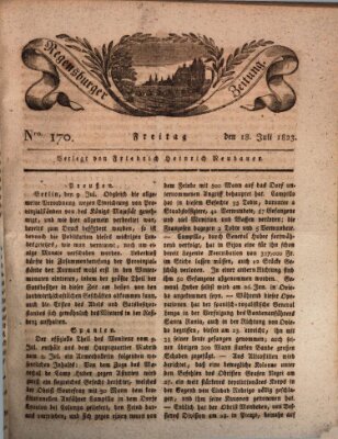 Regensburger Zeitung Freitag 18. Juli 1823