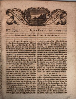 Regensburger Zeitung Dienstag 12. August 1823